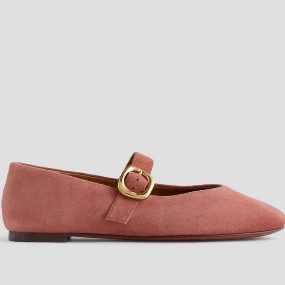NWT Madewell Remy Mary Jane Flats in Rosey Mauve Sz 6.5